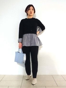 「インディヴィ」｜「アイテム（ハンドバッグ）」を使った、gissyさん（レディース・161cm）の春コーディネート