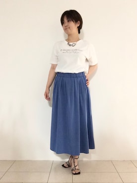 「ＵＶカット」｜「アイテム（その他）」を使った、gissyさん（レディース・161cm）の夏コーディネート