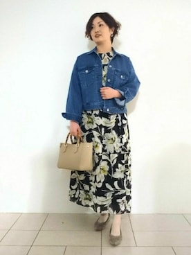 「インディヴィ」｜「アイテム（ハンドバッグ）」を使った、gissyさん（レディース・161cm）の春コーディネート