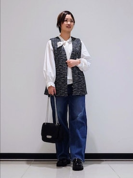 「INDIVI（インディヴィ）のアイテム」を使った、gissyさん（レディース・161cm）の冬コーディネート