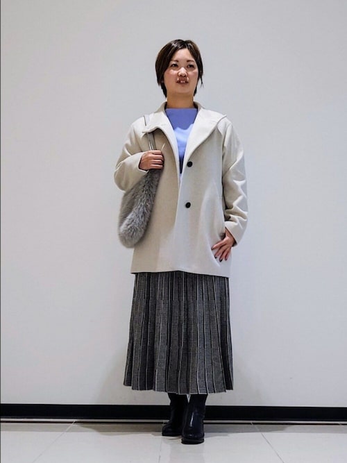 セール】【日本製／ミドル丈】スタンドカラーミドルコート（その他