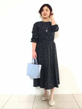 「インディヴィ」｜「アイテム（ハンドバッグ）」を使った、gissyさん（レディース・161cm）の春コーディネート