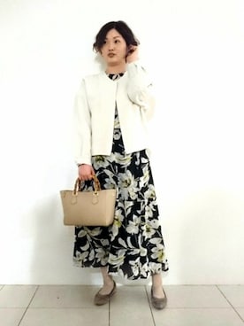 「インディヴィ」｜「アイテム（ハンドバッグ）」を使った、gissyさん（レディース・161cm）の春コーディネート