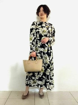 「インディヴィ」｜「アイテム（ハンドバッグ）」を使った、gissyさん（レディース・161cm）の冬コーディネート
