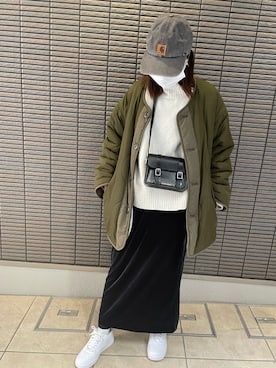 「FREAK'S STORE（フリークスストア）のアイテム（ジャケット/アウター）」を使った、basamiさん（レディース・157cm）の冬コーディネート