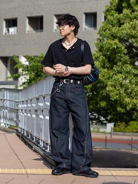 「CASIO（カシオ）のアイテム（腕時計）」を使った、ともきさん（メンズ・168cm）の春コーディネート
