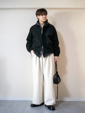 「アイテム（ブルゾン）」を使った、ともきさん（メンズ・168cm・20代）の秋コーディネート