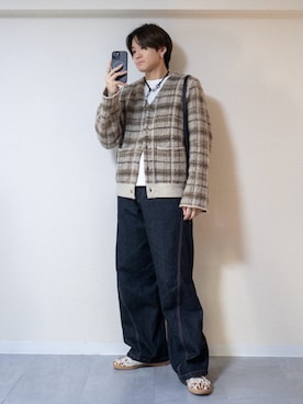 「アイテム（リング）」を使った、ともきさん（メンズ・168cm）の秋コーディネート