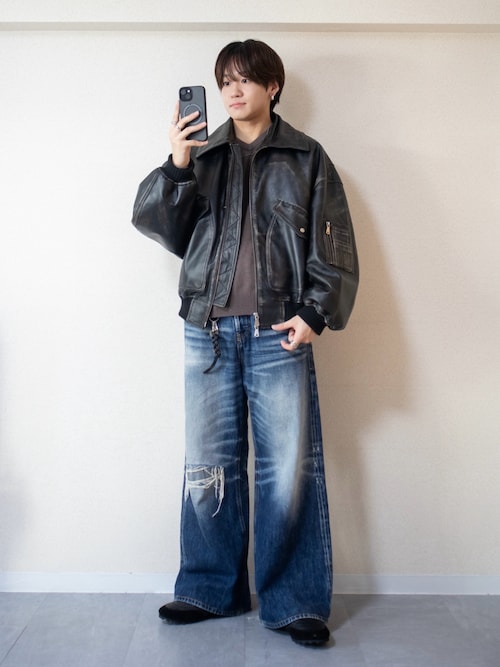 UNISEX》Sheep Leather Mouton G-1 Flight Jacket/シープレザー