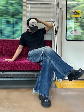 「アイテム（帽子）」を使った、ともきさん（メンズ・168cm・20代）の夏コーディネート