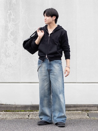 「Timberland(ティンバーランド)のメンズ クレスト フィールド レースアップ ウォータープルーフ シューズ - ブラック(ドレスシューズ)」を使った、ともきさん(メンズ・168cm)の秋コーディネート
