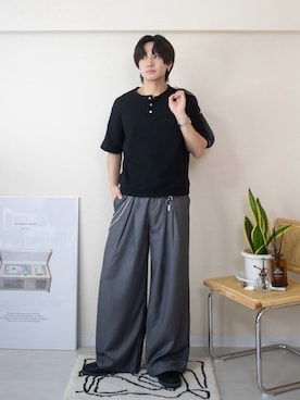 「LUENNA（ルエナ）のアイテム」を使った、ともきさん（メンズ・168cm）の春コーディネート