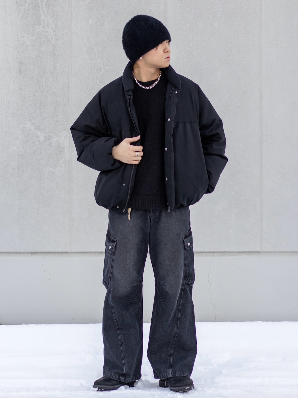 ジャケット・アウター C/N PEACH WASHER PUFFER LIDNM LIDnM（リドム） ダウンジャケット ダウン C/N PEACH WASHER PUFFER