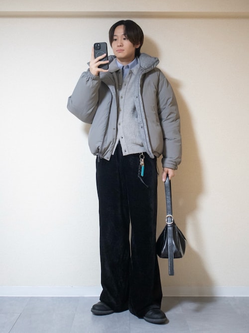WASHED VELVET CURVE CUT WIDE PANTS（その他パンツ）｜WYM LIDNM