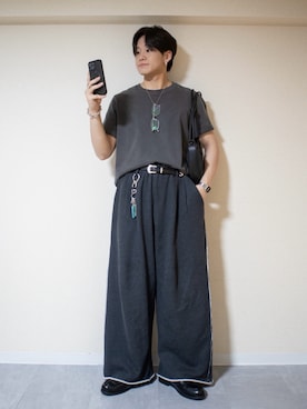 「サングラス」｜「アイテム（財布/小物）」を使った、ともきさん（メンズ・168cm）の夏コーディネート