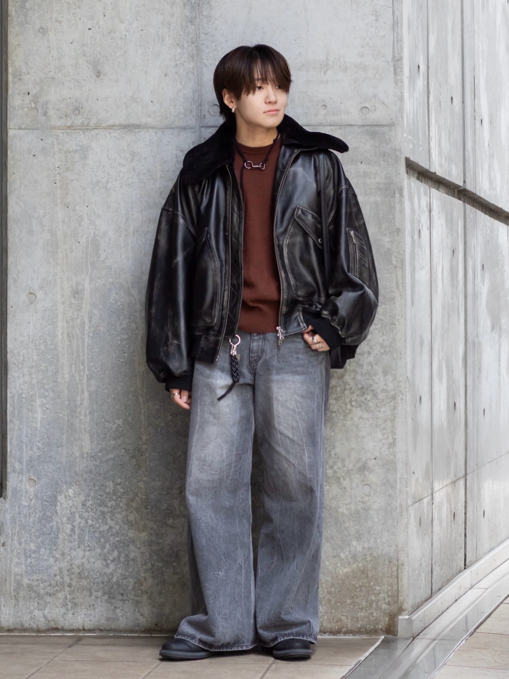 UNISEX》Sheep Leather Mouton G-1 Flight Jacket/シープレザー