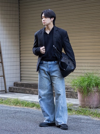 「Timberland(ティンバーランド)のメンズ クレスト フィールド レースアップ ウォータープルーフ シューズ - ブラック(ドレスシューズ)」を使った、ともきさん(メンズ・168cm)の秋コーディネート