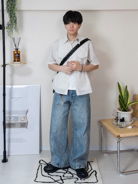 「DNSR（ディーエヌエスアール）のアイテム」を使った、ともきさん（メンズ・168cm）の夏コーディネート