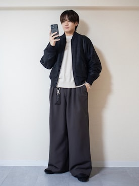 「アイテム（キーホルダー）」を使った、ともきさん（メンズ・168cm）の秋コーディネート