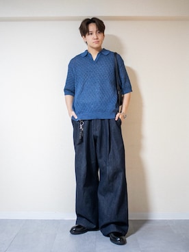 「アイテム（デジタル腕時計）」を使った、ともきさん（メンズ・168cm）の秋コーディネート