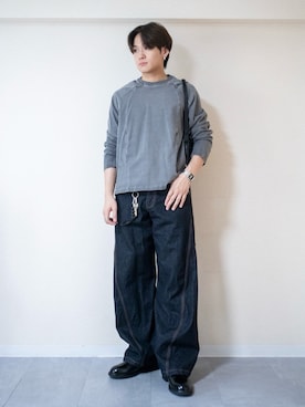 「アイテム（財布/小物）」を使った、ともきさん（メンズ・168cm）の秋コーディネート