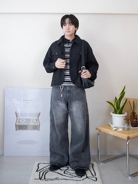 「アイテム（キーホルダー）」を使った、ともきさん（メンズ・168cm）の春コーディネート