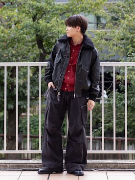 「アイテム（キーホルダー）」を使った、ともきさん（メンズ・168cm）の秋コーディネート