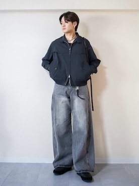 「アイテム（キーホルダー）」を使った、ともきさん（メンズ・168cm）の秋コーディネート