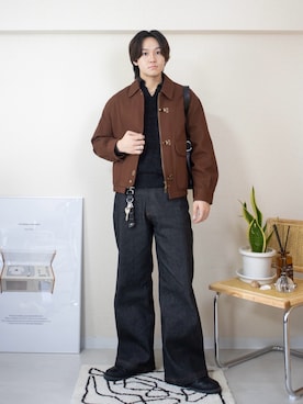 「LIDNM（リドム）のアイテム」を使った、ともきさん（メンズ・168cm）の春コーディネート