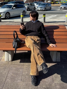 「Llife（ライフ）のアイテム」を使った、ともきさん（メンズ・168cm）の冬コーディネート