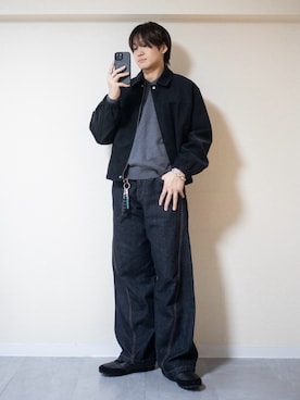 「アイテム（キーホルダー）」を使った、ともきさん（メンズ・168cm）の冬コーディネート