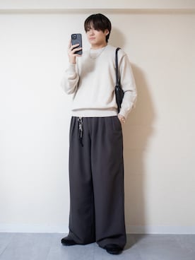 「アイテム（キーホルダー）」を使った、ともきさん（メンズ・168cm）の秋コーディネート