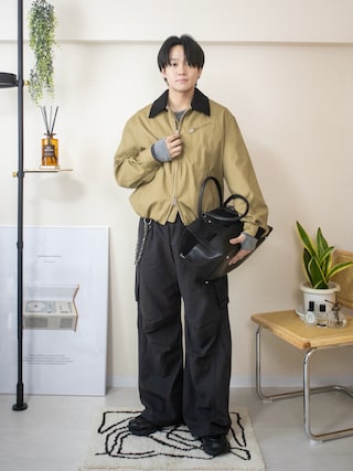 「SINSS（シンス）のCompact fine twill blouson / コンパクトファインツイルブルゾン（ブルゾン）」を使った、ともきさん（メンズ・168cm）の秋コーディネート