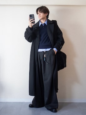 「アイテム（キーホルダー）」を使った、ともきさん（メンズ・168cm）の冬コーディネート