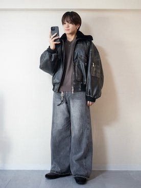「アイテム（財布/小物）」を使った、ともきさん（メンズ・168cm）の秋コーディネート
