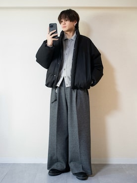 「アイテム（ドレスシューズ）」を使った、ともきさん（メンズ・168cm）の冬コーディネート