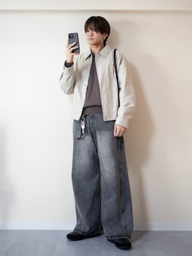 「アイテム（キーホルダー）」を使った、ともきさん（メンズ・168cm）の秋コーディネート