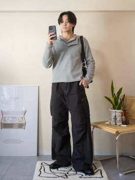 「GRANCY（グランシー）のアイテム（トップス）」を使った、ともきさん（メンズ・168cm）の春コーディネート