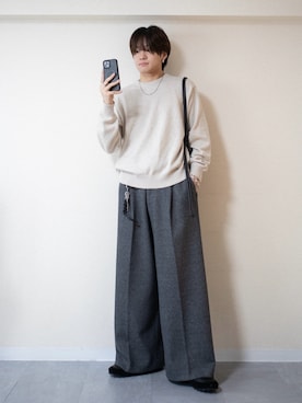 「アイテム（ピアス（両耳用））」を使った、ともきさん（メンズ・168cm）の冬コーディネート