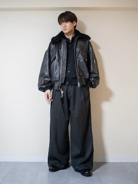 「アイテム（キーホルダー）」を使った、ともきさん（メンズ・168cm）の秋コーディネート