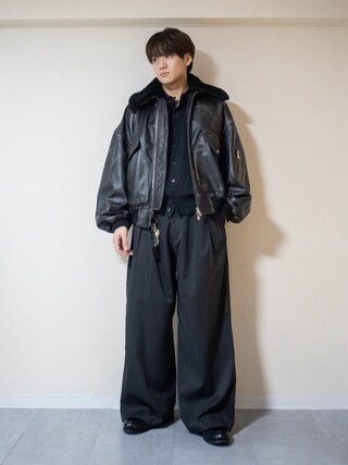 メゾンスペシャル　シープレザームートンプライムオーバーG-1フライトジャケット UNISEX》Sheep Leather Mouton G-1 Flight Jacket/シープレザー