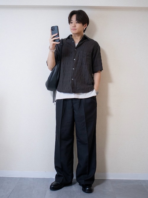 GAUZE MESH CHECK H/S SHIRT（シャツ/ブラウス）｜WYM LIDNM