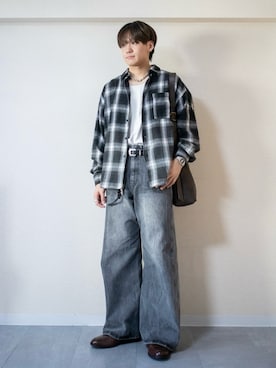 「アイテム（デジタル腕時計）」を使った、ともきさん（メンズ・168cm）の秋コーディネート