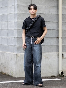 【Lee】ワイドバギーデニム masu似 MASU（エムエーエスユー）の「MASU/エムエーエスユー/