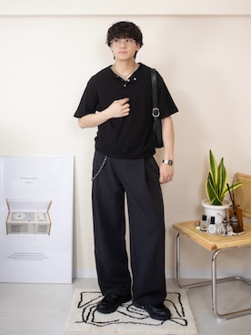 「WYM LIDNM（ウィム バイ リドム）のアイテム」を使った、ともきさん（メンズ・168cm）の春コーディネート