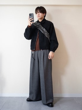 「アイテム（キーホルダー）」を使った、ともきさん（メンズ・168cm）の秋コーディネート