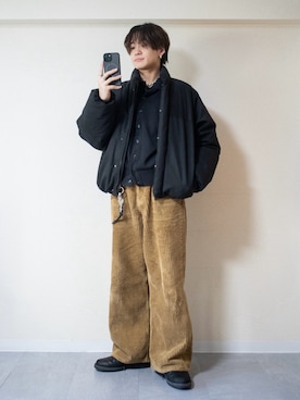 「アイテム（リング）」を使った、ともきさん（メンズ・168cm）の冬コーディネート