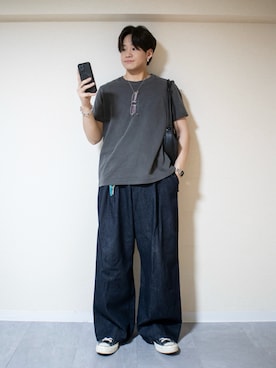 「アイテム（ピアス（両耳用））」を使った、ともきさん（メンズ・168cm・20代）の夏コーディネート