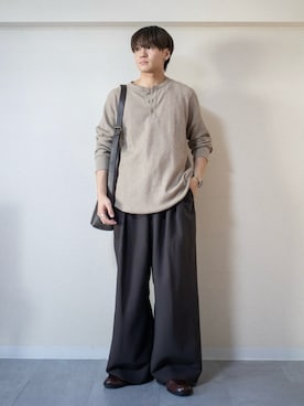 「アイテム（腕時計）」を使った、ともきさん（メンズ・168cm）の秋コーディネート