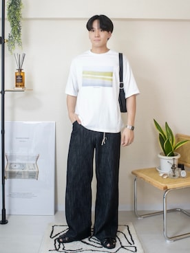「DNSR（ディーエヌエスアール）のアイテム」を使った、ともきさん（メンズ・168cm）の夏コーディネート